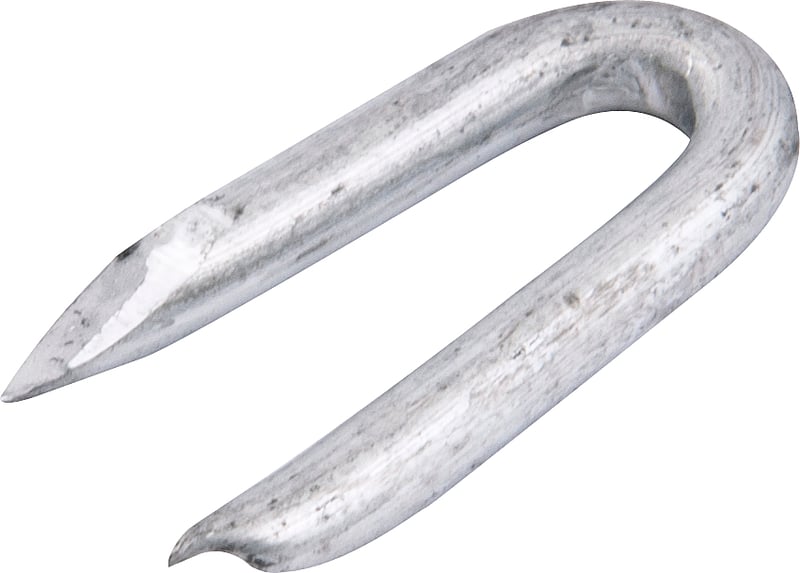 Grampo para cerca 1" x 9 BWG (19 JP x 11 LPP), galvanizado