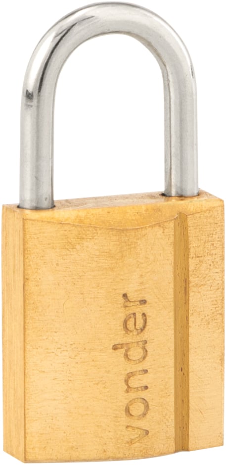 Cadeado de latão 20 mm, encartelado