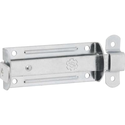 Fecho chato com porta-cadeado zincado 4" - 101,6 mm
