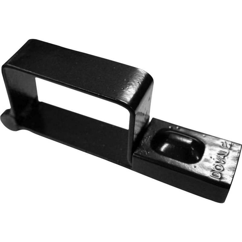 Porta-cadeado para portão, nº 5, 91 mm x 56 mm, preto, para cadeado 30 mm, 73505