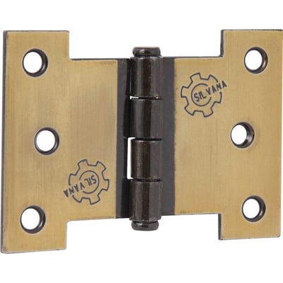 Dobradiça 3.1/2" em ferro oxidado, palmela, encartelada com 2 peças
