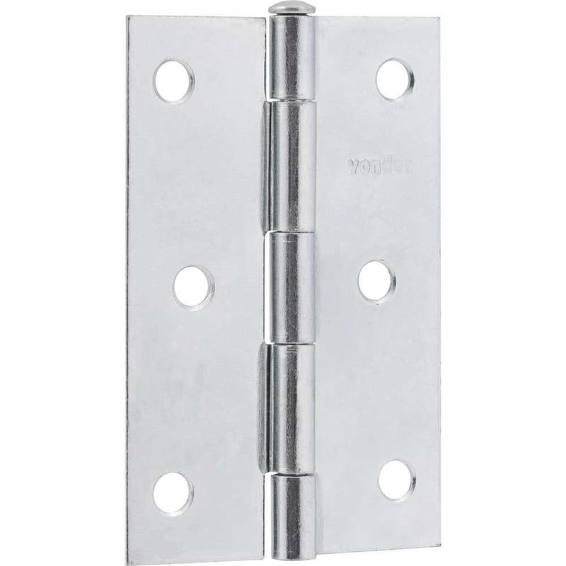 Dobradiça para porta 3", em ferro zincado