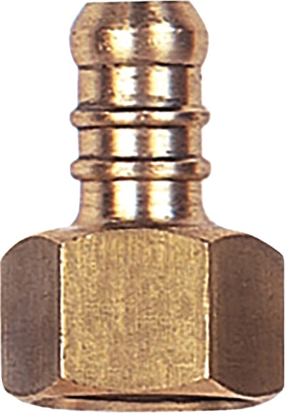 Terminal para mangueira de gás, rosca interna 1/2" BSP x TM 3/8", 3114