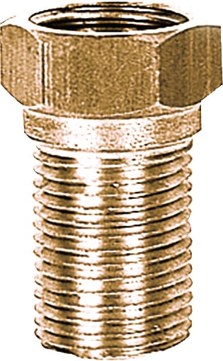Prolongador de rosca com 25 mm, rosca externa 1/2" BSP x rosca interna 1/2" BSP, JACKWALL