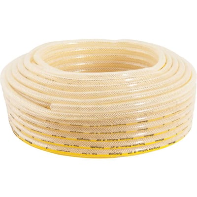 Mangueira PVC cristal trançada 3/8", ar água, 191 lbf/pol², 6672