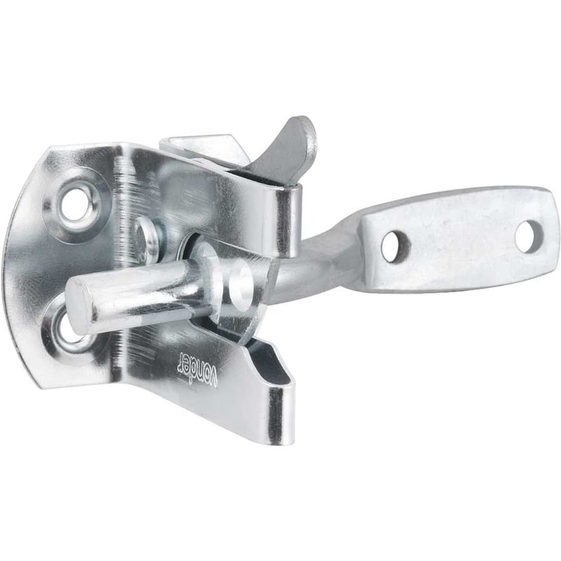 Fecho automático para portão, zincado, encartelado