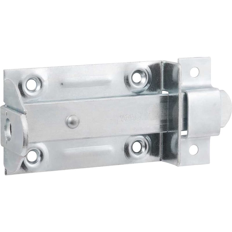 Fecho chato com porta-cadeado 3" - 76,2 mm, zincado