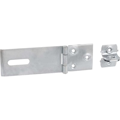 Porta cadeado zincado 4" - 101,6 mm, encartelado