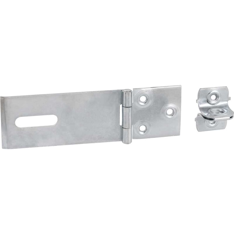 Porta cadeado zincado 4" - 101,6 mm, encartelado