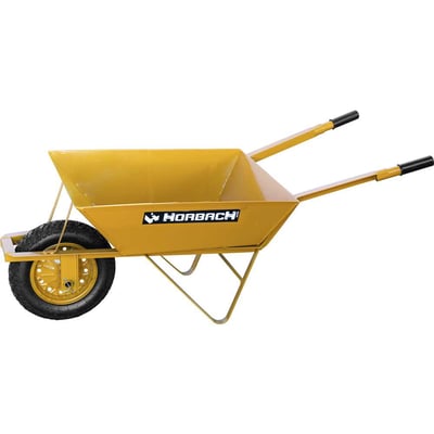Carrinho de mão com pneu e câmara, caçamba quadrada, chapa 24 (0,60 mm)