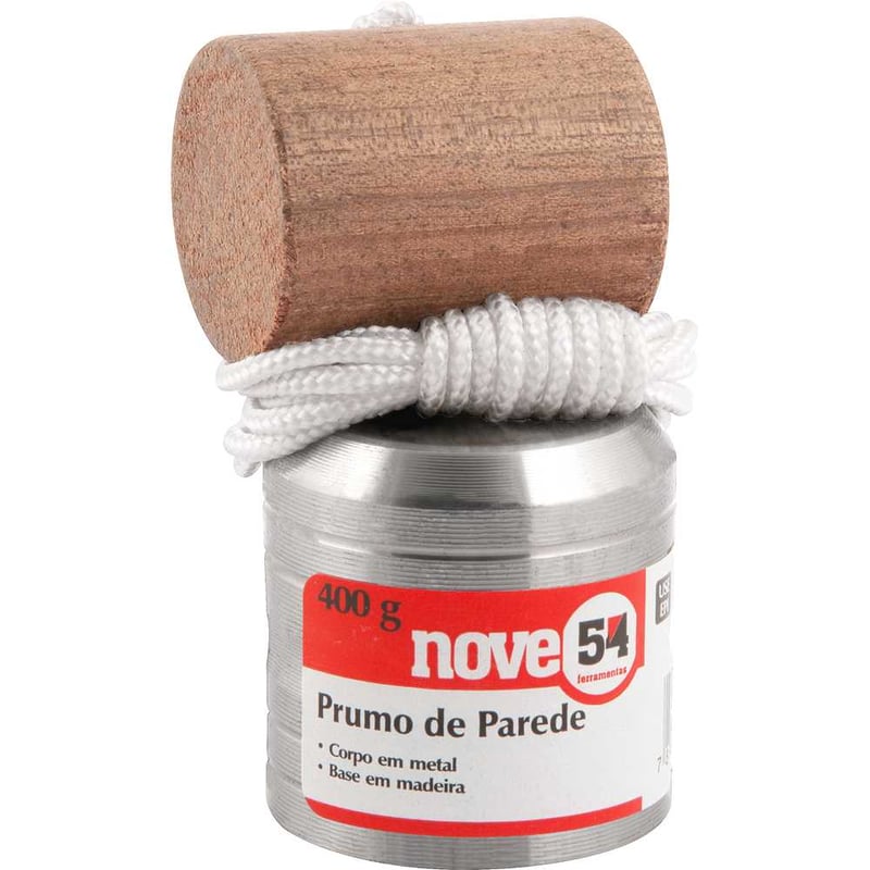 Prumo de metal para parede, 400 g