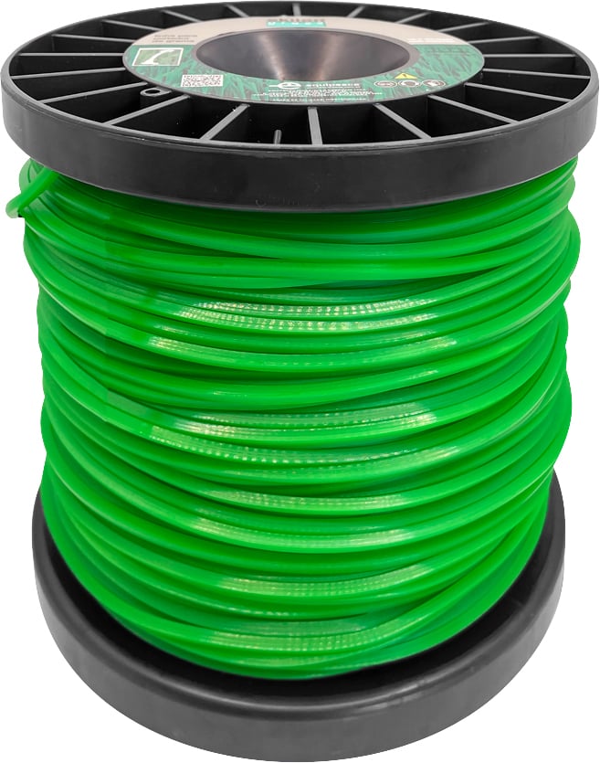 Fio de nylon 3,3 mm x 105 m, verde perfil quadrado, 1 kg, 7634