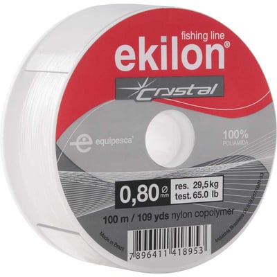 Linha para pesca, 0,80 mm x 100 m, branca