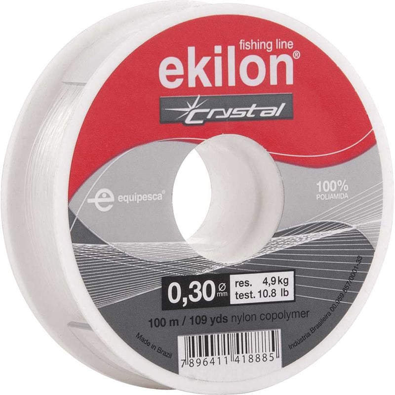 Linha para pesca, 0,30 mm x 100 m, branca