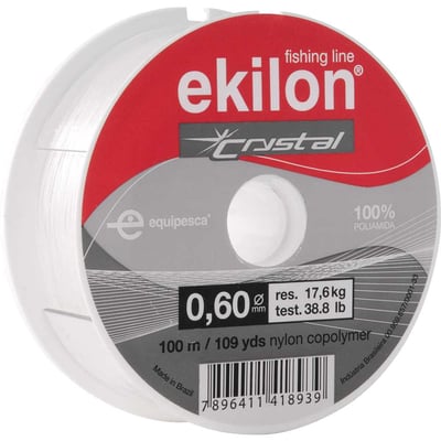 Linha para pesca, 0,60 mm x 100 m, branca