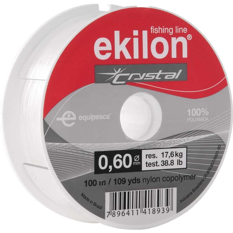 Linha para pesca, 0,60 mm x 100 m, branca