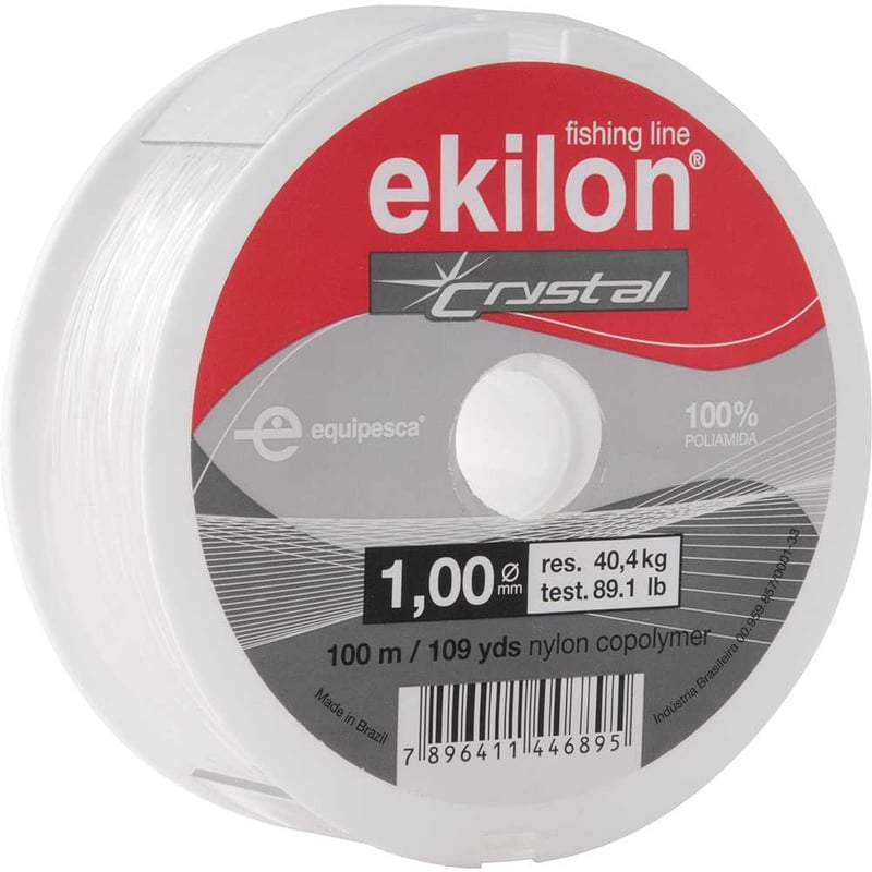Linha para pesca, 1,00 mm x 100 m, branca