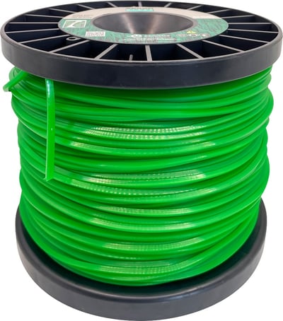 Fio de nylon quadrado, 1,8 mm x 680 m, 2 kg, verde, 007601