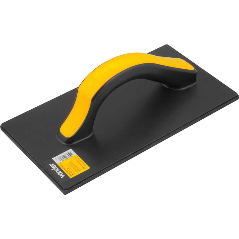 Desempenadeira plástica com borracha EVA, 140 mm x 270 mm