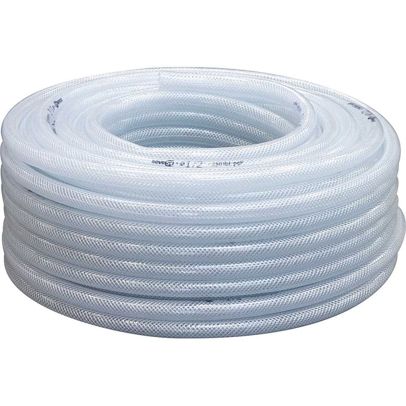Mangueira PVC cristal trançada, PTN, 250 libras, 1/2"