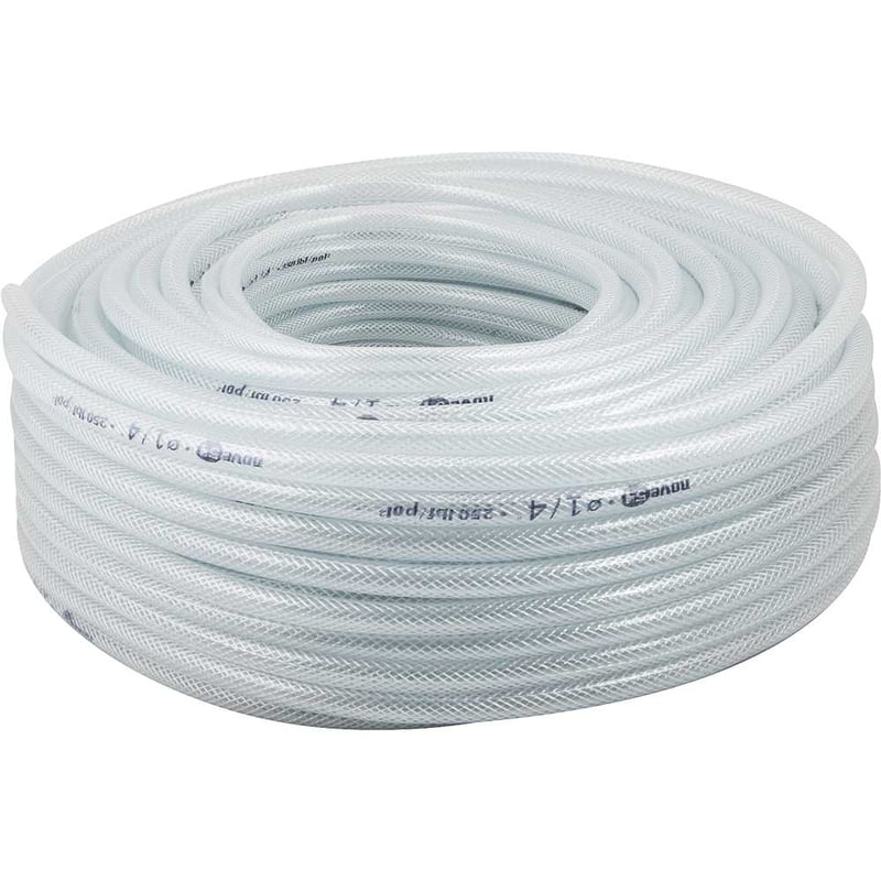 Mangueira PVC cristal trançada, PTN, 250 libras, 5/16"
