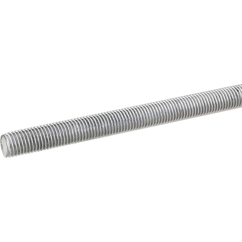 Barra roscada zincada branca 3/8", rosca UNC, com 3 metros