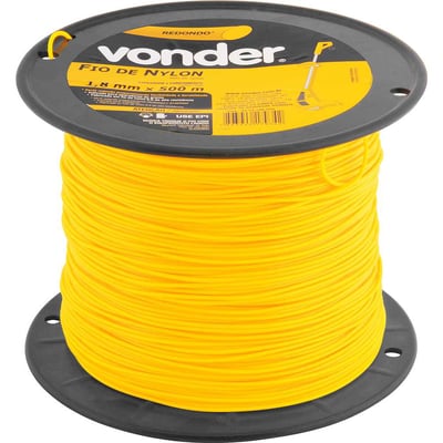 Fio de nylon, 1,8 mm x 500 m, redondo