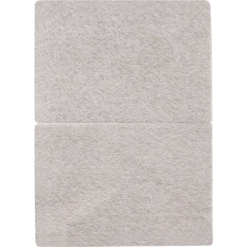 Feltro autoadesivo bege, retangular, 95 mm x 68 mm