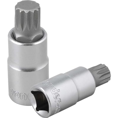 Soquete multidentado, curto, com encaixe de 1/2", M14