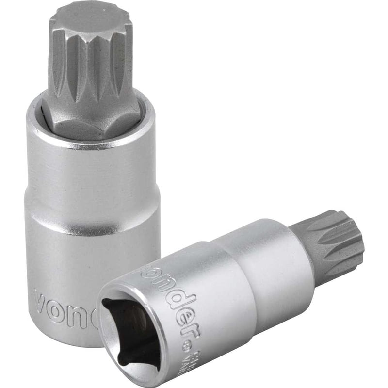 Soquete multidentado, curto, com encaixe de 1/2", M14