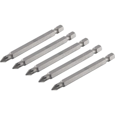 Jogo de bits ponteira pozidrive, com encaixe 1/4", nº 1 x 75 mm