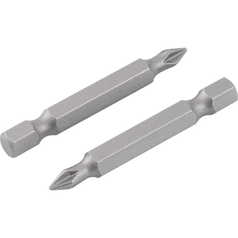 Bits/ponteira phillips S2, encaixe 1/4", nº 1, 3/16" x 50 mm, com 2 peças