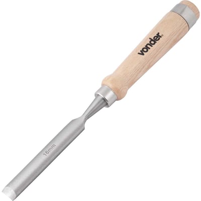 Formão goivado 16 mm, com cabo de madeira