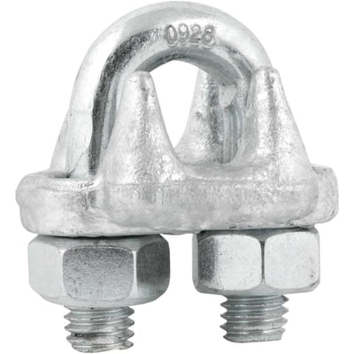 Clips para cabo de aço 1/2" - 12,70 mm, pesado, encartelado, VONDER PLUS