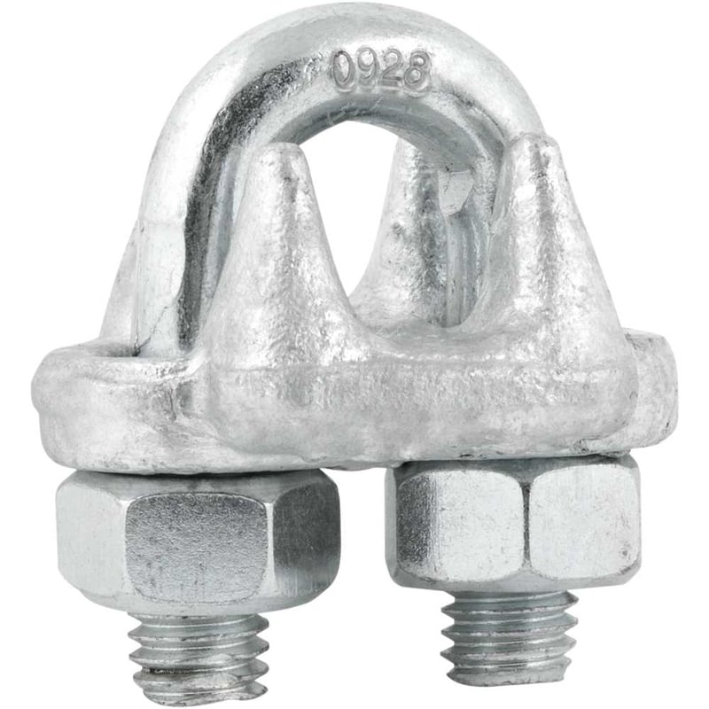 Clips para cabo de aço 1/2" - 12,70 mm, pesado, encartelado, VONDER PLUS