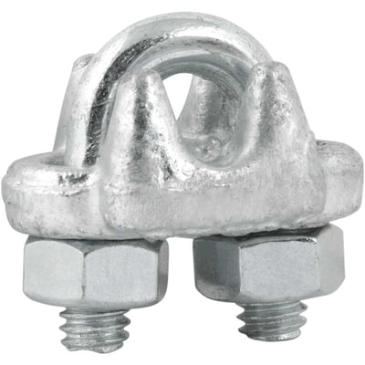 Clips para cabo de aço 1/4" - 6,35 mm, pesado, encartelado, VONDER PLUS