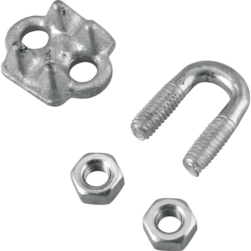 Clips para cabo de aço 1/4" - 6,35 mm, pesado, VONDER PLUS