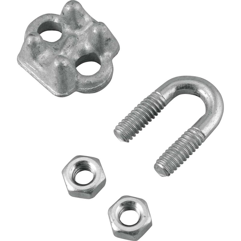 Clips para cabo de aço 3/16" - 4,76 mm, pesado, VONDER PLUS