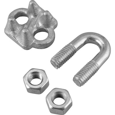 Clips para cabo de aço 3/8" - 9,53 mm, pesado, VONDER PLUS