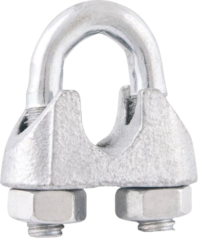 Clips para cabo de aço 3/8" - 9,53 mm