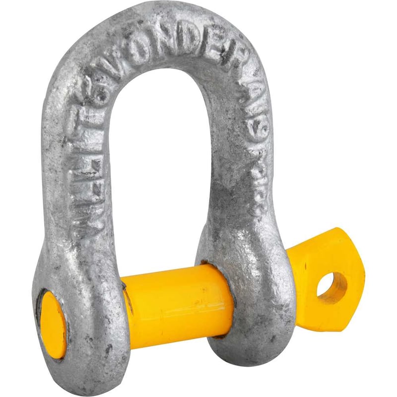 Manilha reta para cabo de aço, 3/8", VONDER PLUS