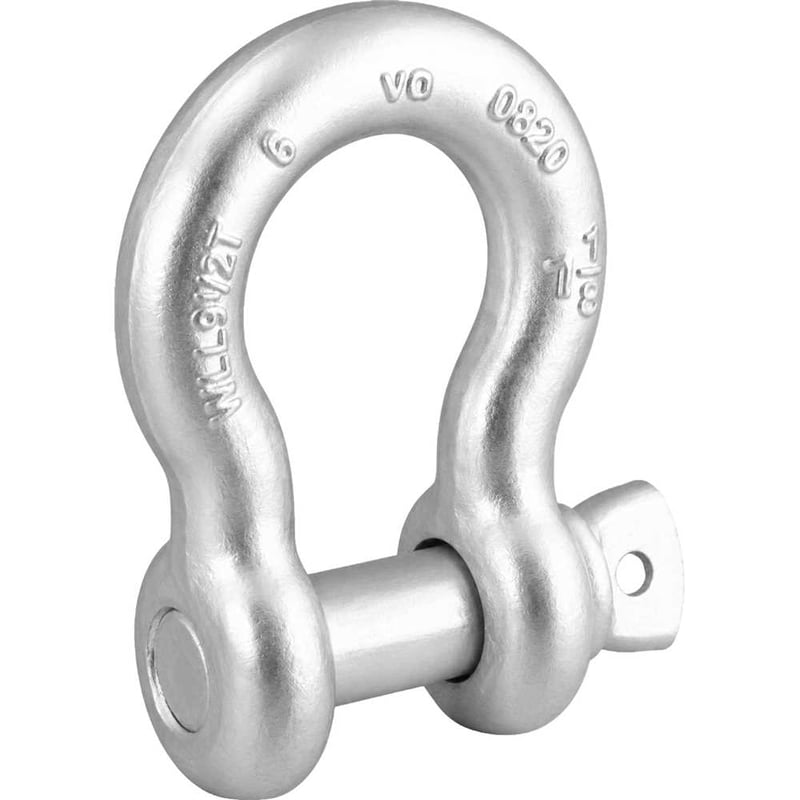 Manilha curva, 1.1/8", 9,50 T, VONDER PLUS