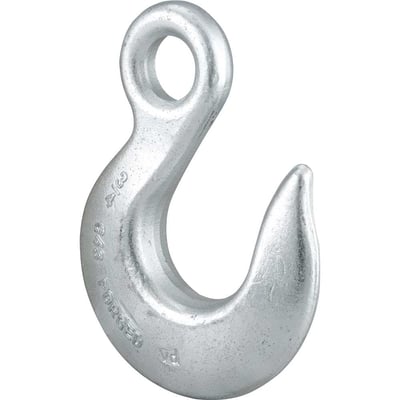 Gancho olhal em aço, 5,00 T - 3/4", sem trava, zincado