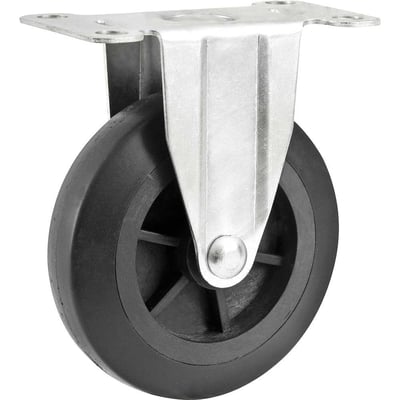 Rodízio fixo 4", para carrinho plataforma de 150 kgf