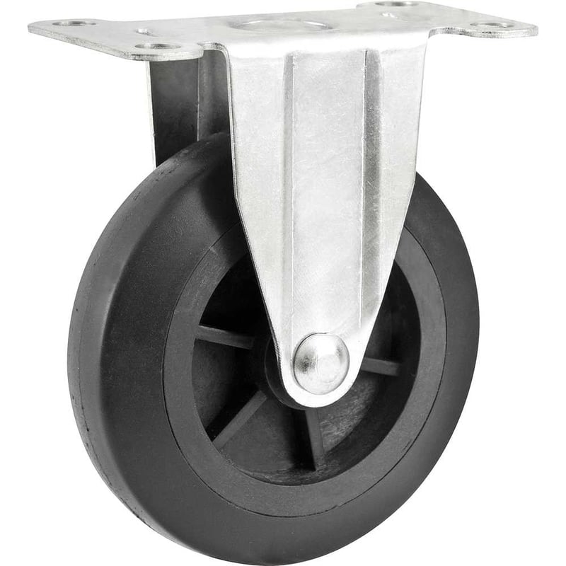 Rodízio fixo 4", para carrinho plataforma de 150 kgf