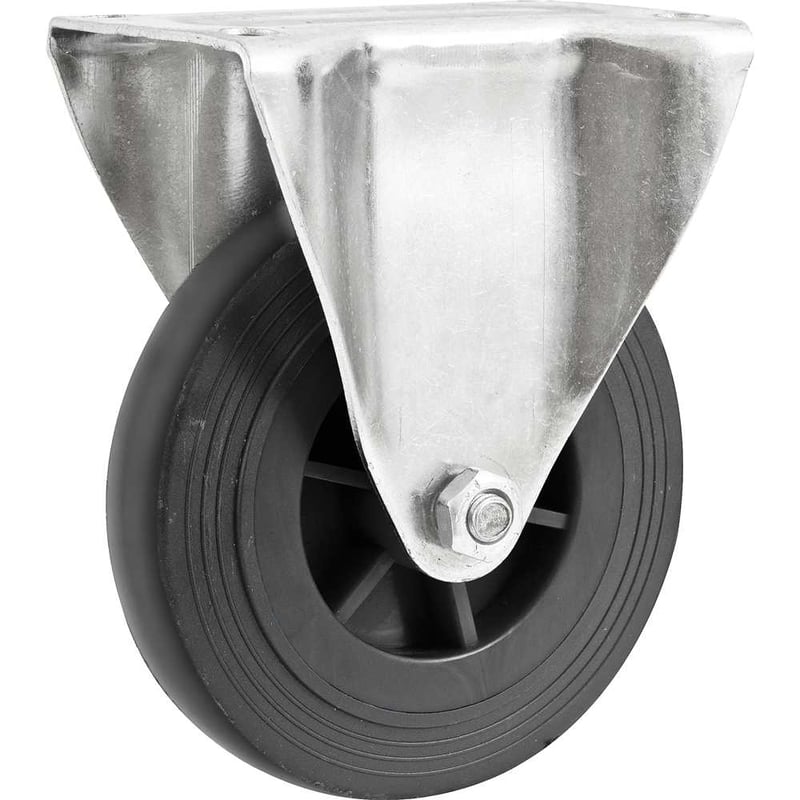 Rodízio fixo 5", para carrinho plataforma de 300 kgf