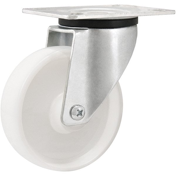 Rodízio giratório 5", de nylon, branco