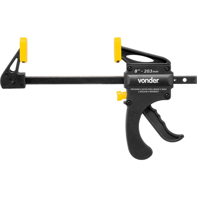 Grampo tipo sargento, aperto rápido, 8" - 203 mm