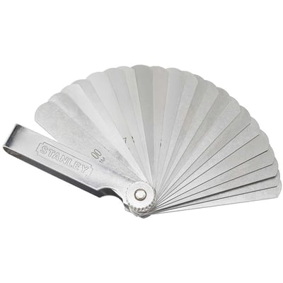 Cálibre de folga 0,038 mm a 1,00 mm com 25 lâminas, 78-212