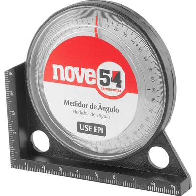 Medidor de ângulo com base magnética